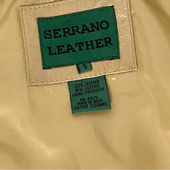 Serrano 100% Leather Gold Jacket - Picture 7 of 12